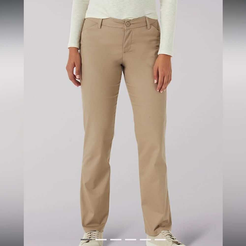 Lee Wrinkle Free Relaxed Fit Pant Flax 14S NWT